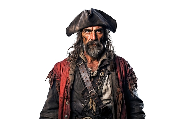 Fantasia masculino de pirata do barba negra - Men's Blackbeard Pirate