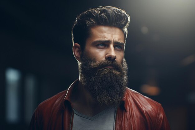 Hombres con cuidado de la barba