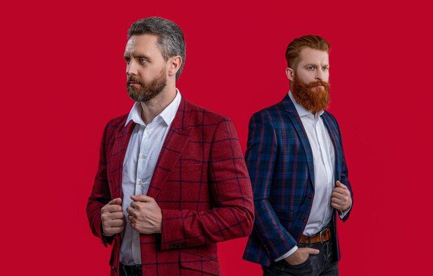 Hombres con estilo en el estudio hombres con estilo en la foto de fondo de hombres con estilo en ropa formal