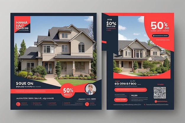 Home Sale Business Social Media Post Square Flyer Banner Vorlage