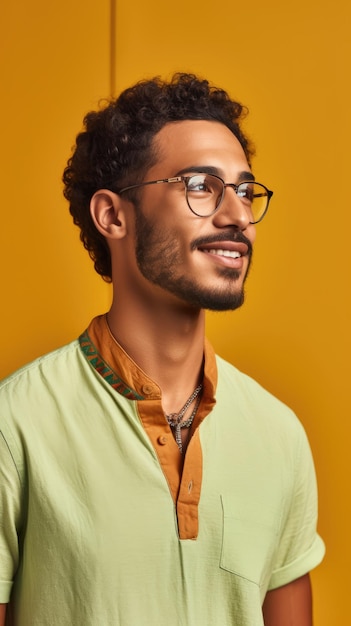 Homem africano usando óculos