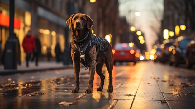 Homem bonito com cão.