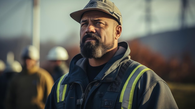 Homem com barba e chapéu