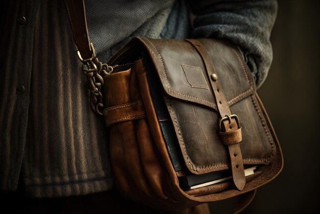 Homem com uma mochila segurando um close da Bíblia