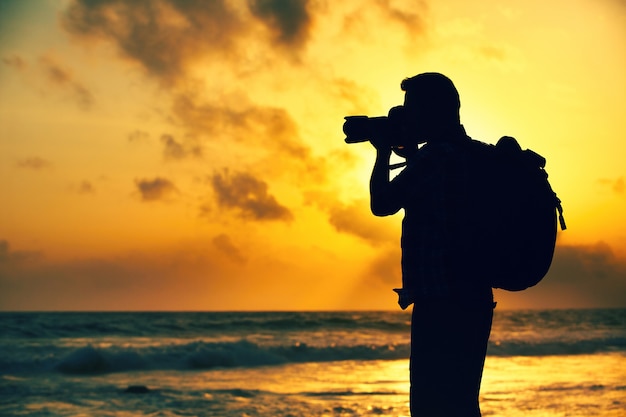 Foto homem da fotografia