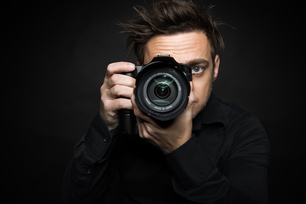 Foto homem da fotografia