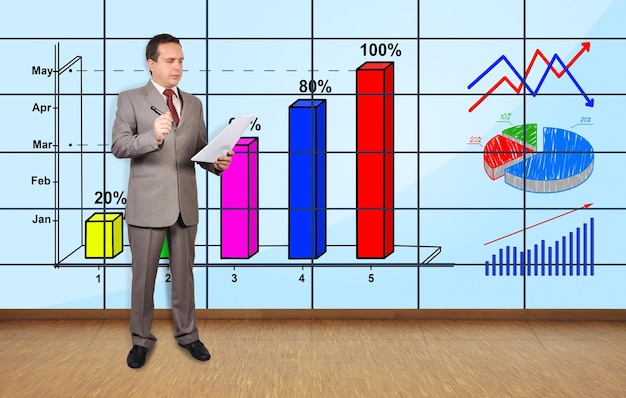 Homem de negócios no escritório