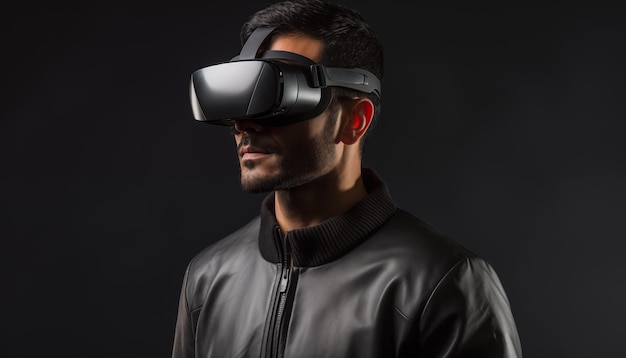 Homem de óculos VR