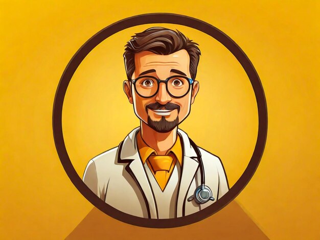 Homem-doutor personagem vetor figura de médico vetor