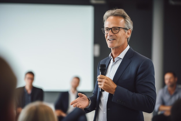 Foto homem falando colega colega de trabalho gerente de escritório brainstorming estratégia empresário reunião finanças empresariais trabalho em equipe