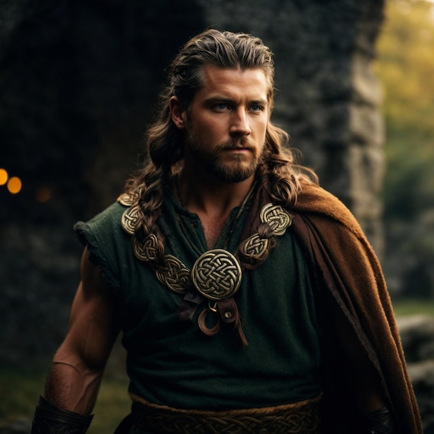 Foto homem guerreiro celta