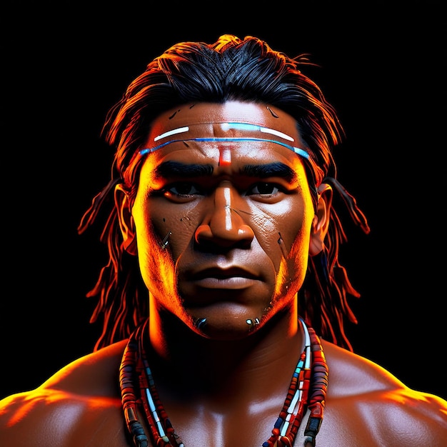 Homem indígena foto 4k