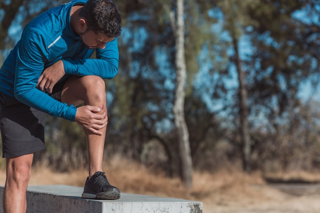 Homem mexicano ferido durante o exercício