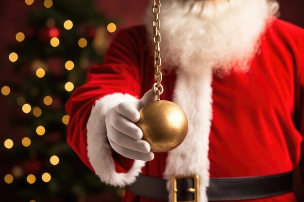 Homem Santa barba Xmas chapéu de costume de férias inverno pessoa Natal dezembro maduro