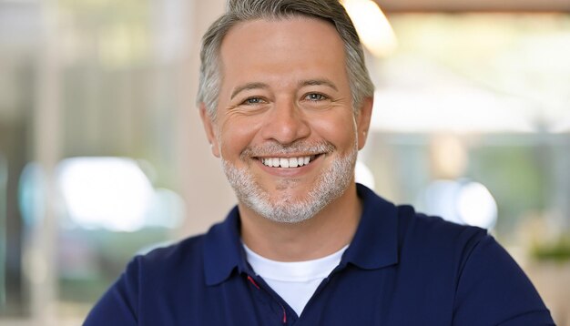 homem sorrindo para a câmera