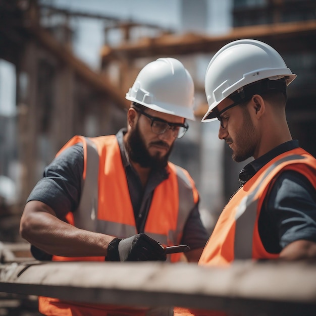 homem vestindo fato de proteção trabalhando em um canteiro de obras