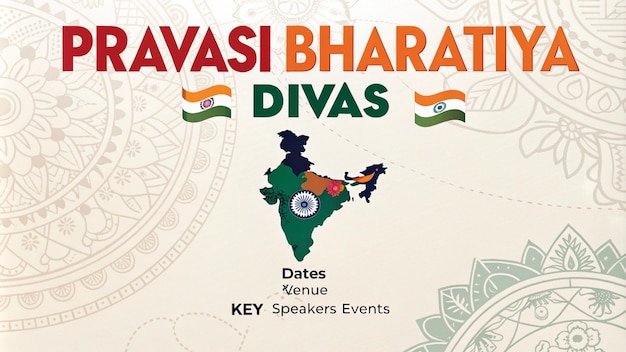 Homenageando os indianos globais comemora o Dia Pravasi Bharatiya Divas NRI