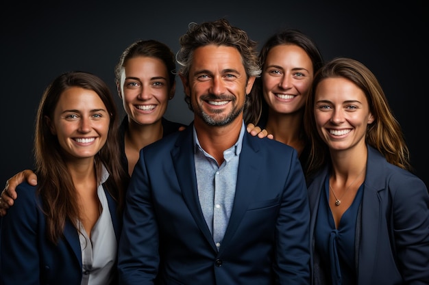 homens em ternos elegantes posando juntos em um fundo azul escuro beleza masculina retrato de estúdio