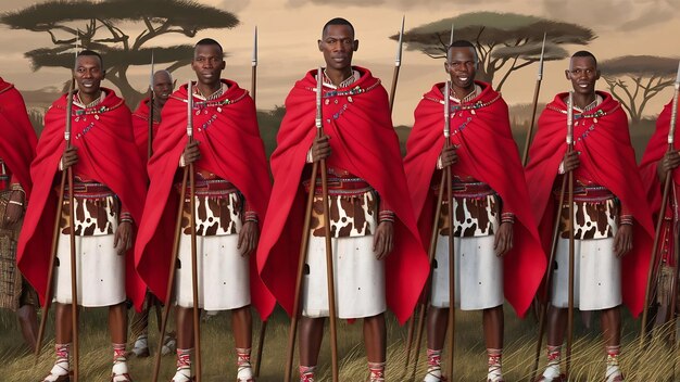 Foto homens maasai