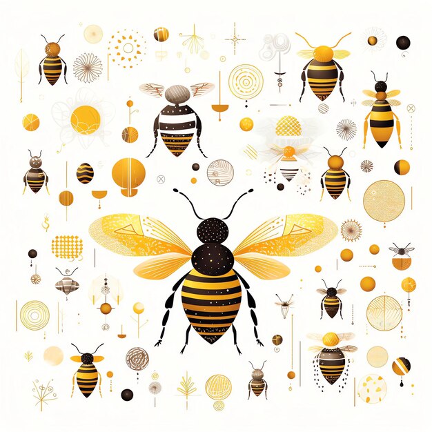 Honey Bee Digital PaperHoneycomb Scrapbook PaperBumble Bee Digital BackgroundBumble Bee Paper (papel digital da abelha de mel) (em inglês)