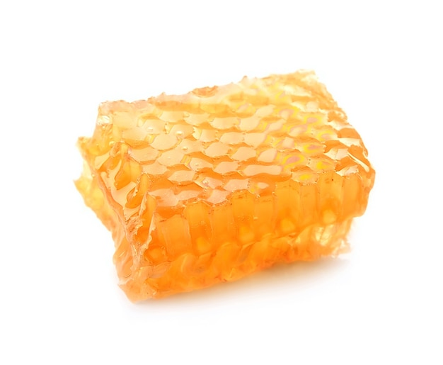 Honeycomb close-up em um branco