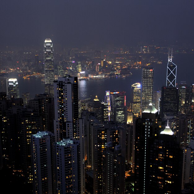 Hong Kong à noite