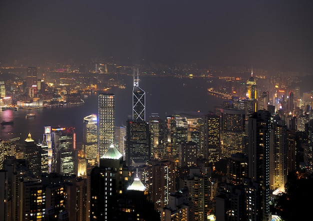 Hong kong à noite