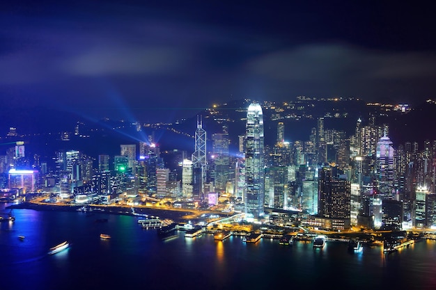 Hong Kong à noite