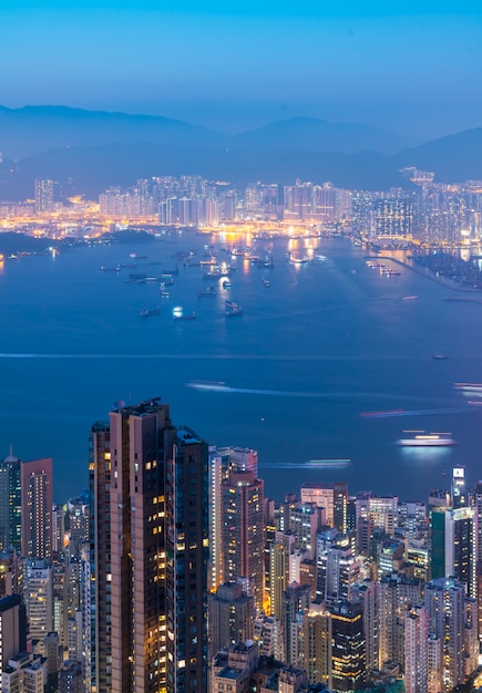 Hong Kong City Skyline und Architekturlandschaft