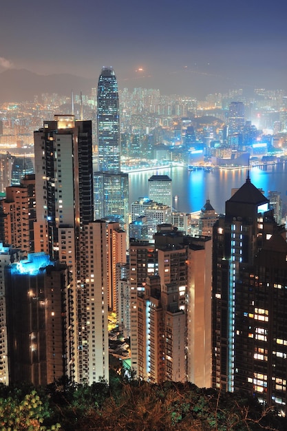 Hong Kong por la noche