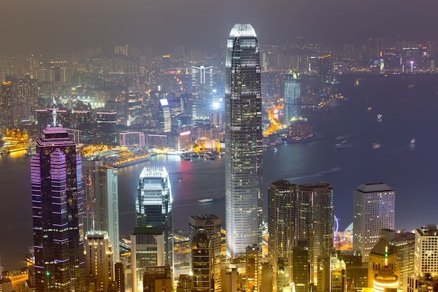 Hong Kong Skyline von Victoria Peak