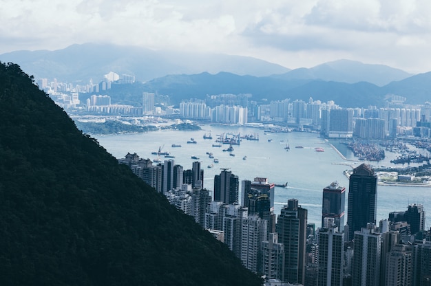 Hong Kong Stadtbild, Blick von den Bergen