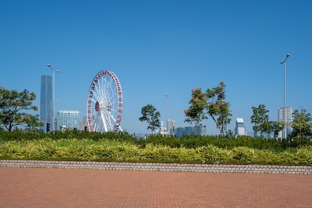 Hongkongs moderne urbane Architekturlandschaft