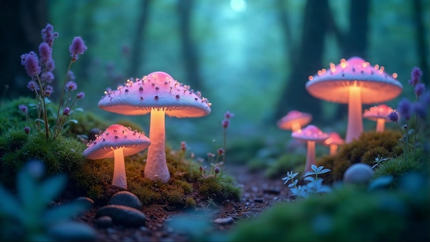 Los hongos del bosque encantado