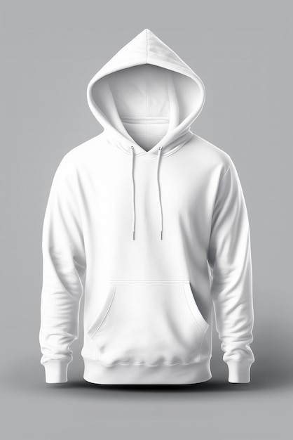 Foto hoodie branco unisex