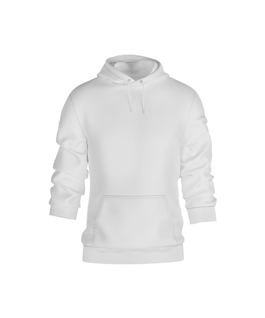 Foto hoodie com bolso de frente em fundo branco