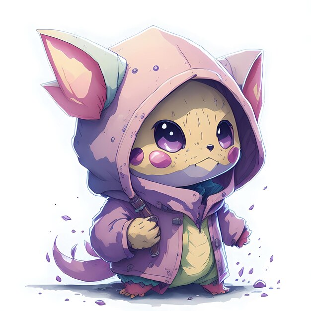 Foto hoodie cutie das entzückende monster von pokemon