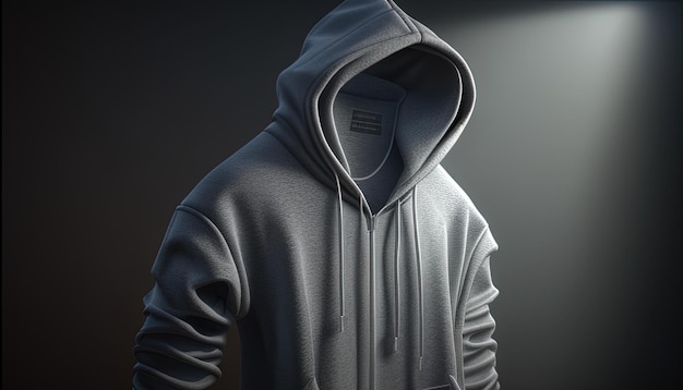 Hoodie digitale Kunstillustration Generative KI