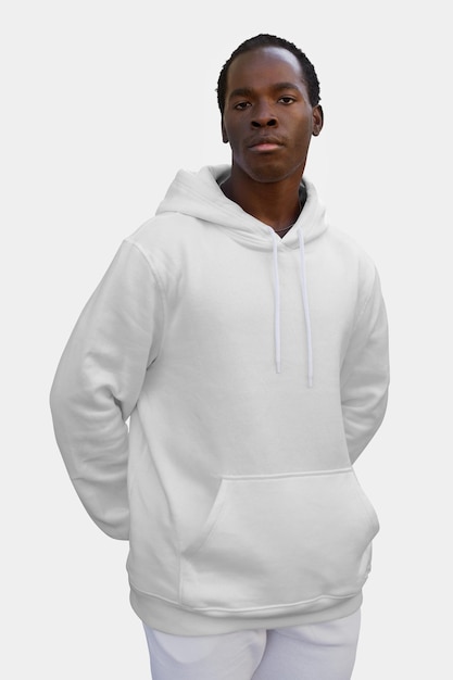 Hoodie png mockup sesión de fotos de ropa deportiva para hombres