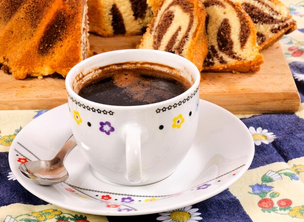 Foto la hora del desayuno.