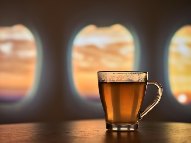 La hora del té por encima de las nubes