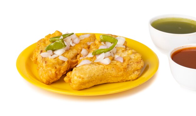 La hora del té popular india Snack pan pakora