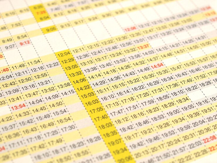 Foto horarios de llegadas y salidas