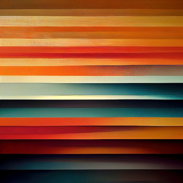 Horizontale Streifen, vertikale farbige Kästchen, Wand aus quadratischen Stücken als Hintergrund für Tapeten oder kreative Grundgestaltung, Streifen