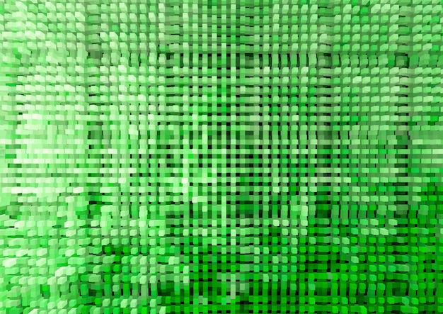 Foto horizontaler grüner extrudierter würfelillustrationshintergrund hd