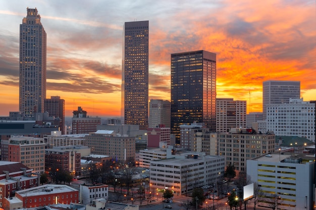 horizonte del centro de atlanta georgia usa