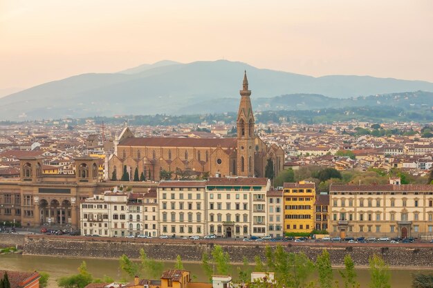 Horizonte del centro de la ciudad de Florencia paisaje urbano de Italia