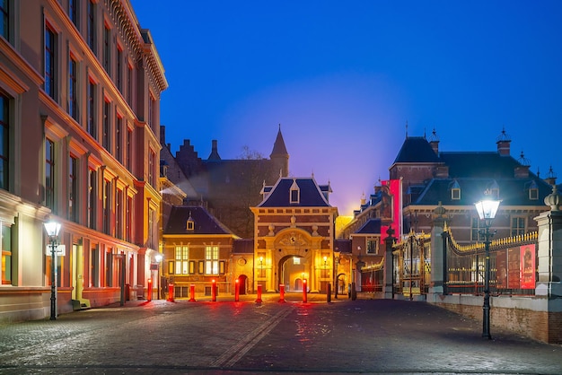 El horizonte del centro de la ciudad de La Haya en Holanda