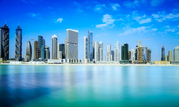 Horizonte del centro de Dubai