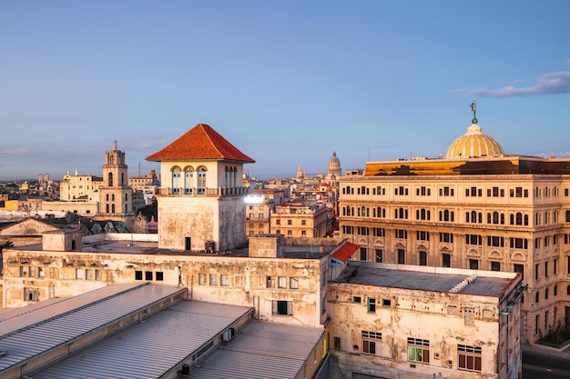 Horizonte del centro de la Habana Cuba